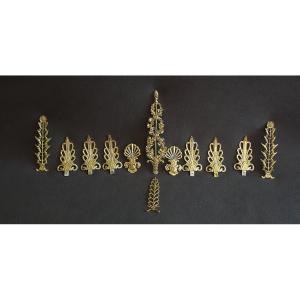 Series Of Palmette-patterned Trim Pieces, 1800