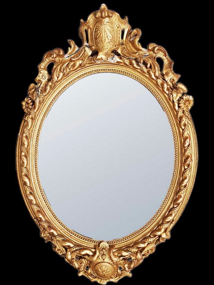 Miroir Ovale XIX ème 