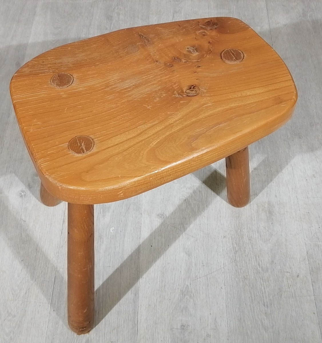 Chapo  Stool Elm Wood1960s-1970s-photo-2