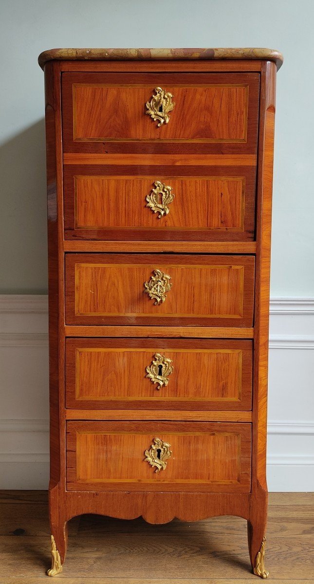 Secrétaire & Chiffonnier d'époque Louis XV Estampillée A.b Chaumond