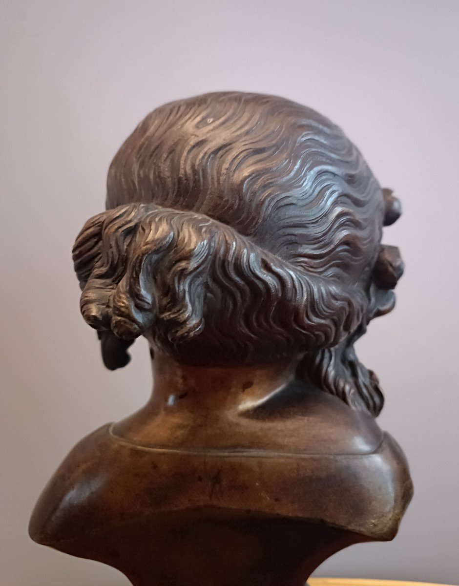 Buste  de Jeune Fille en bronze-photo-2