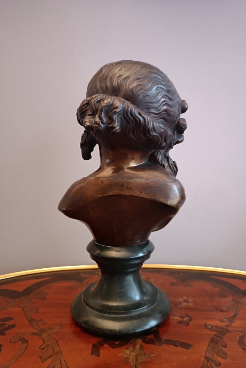Buste  de Jeune Fille en bronze-photo-8