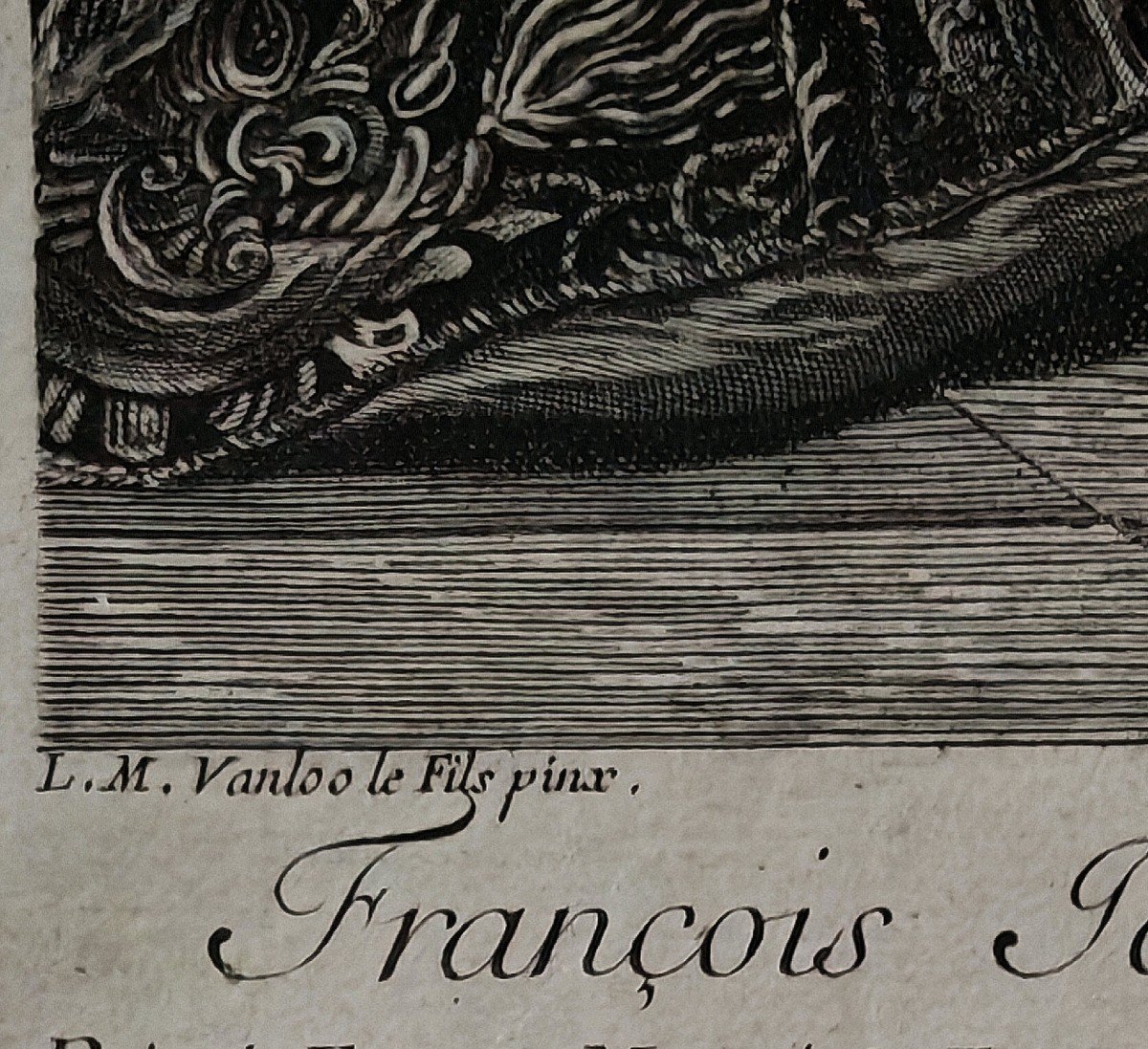 Gravure Portrait De Joachim François Bernard Potier, Duc De Gesvres 1735 -photo-3