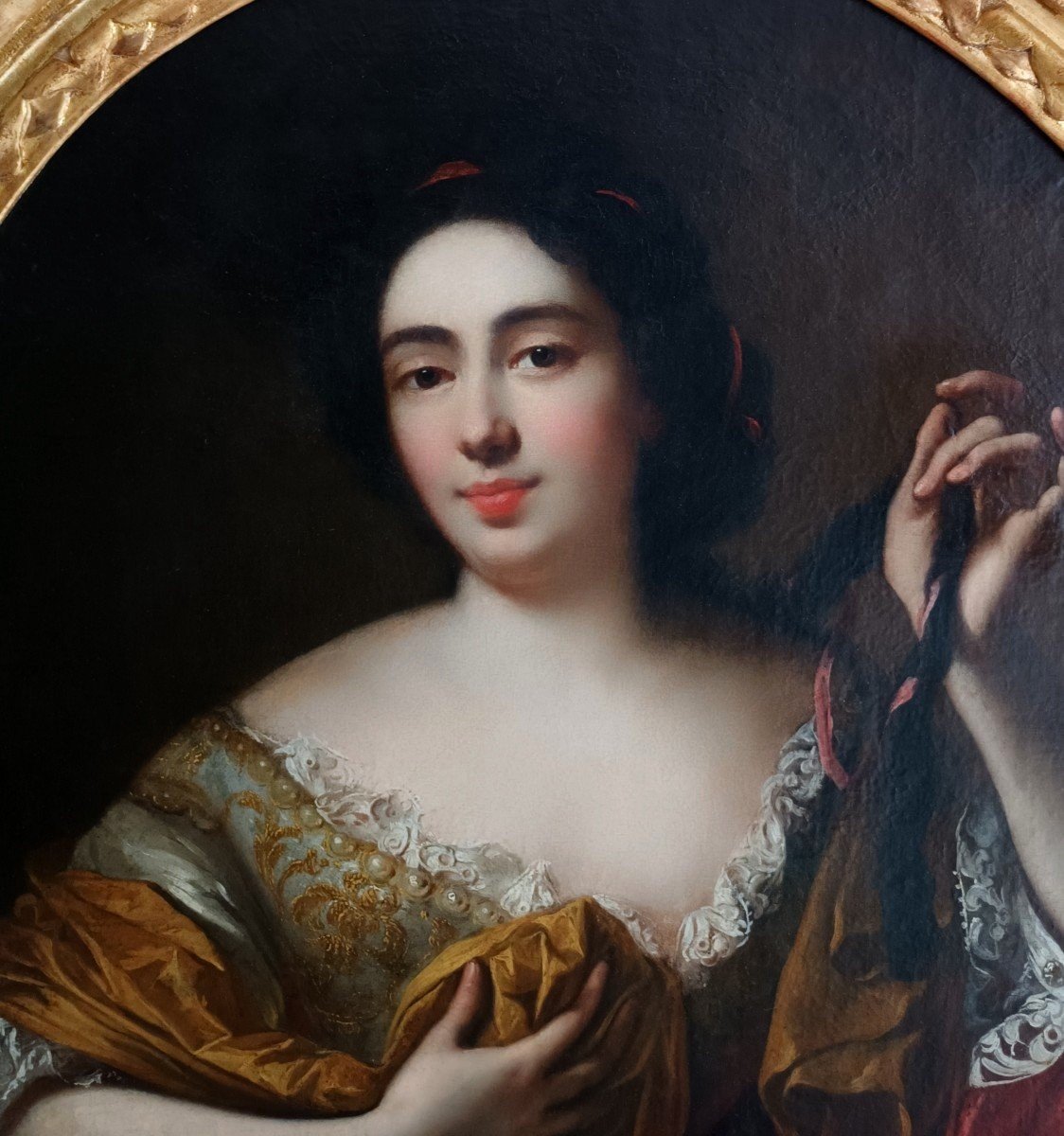 Ecole Française Du XVIIIe Siècle Portrait de Louise  Bénédicte de Bourbon-photo-2