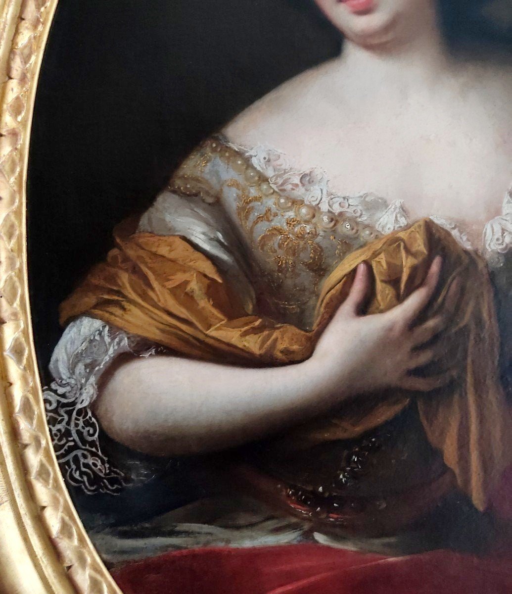 Ecole Française Du XVIIIe Siècle Portrait de Louise  Bénédicte de Bourbon-photo-3