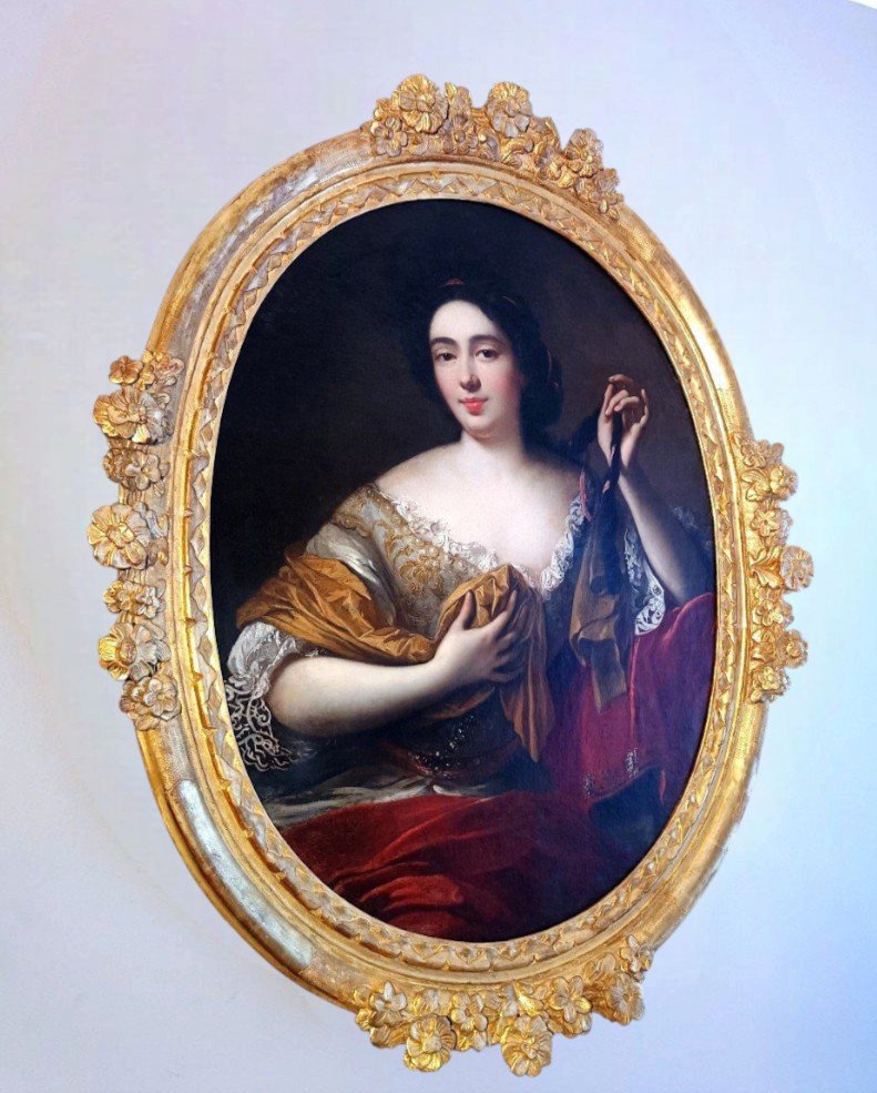 Ecole Française Du XVIIIe Siècle Portrait de Louise  Bénédicte de Bourbon-photo-1