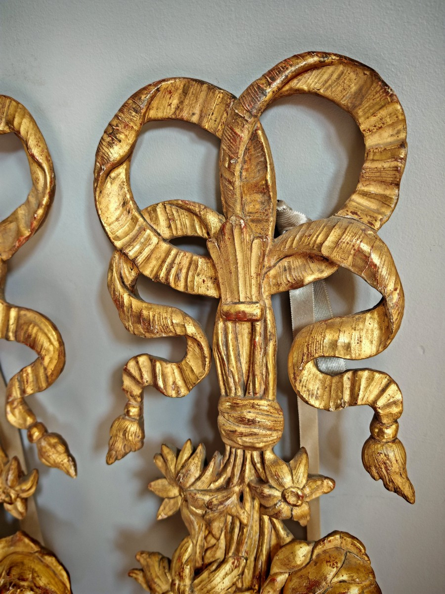 Paire de boiseries d'époque Louis XVI-photo-4