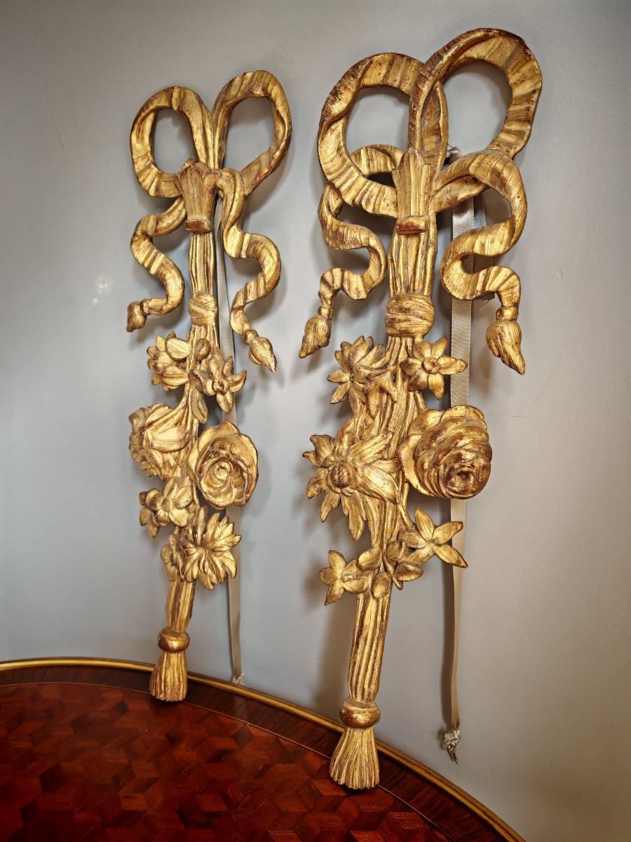 Paire de boiseries d'époque Louis XVI-photo-3