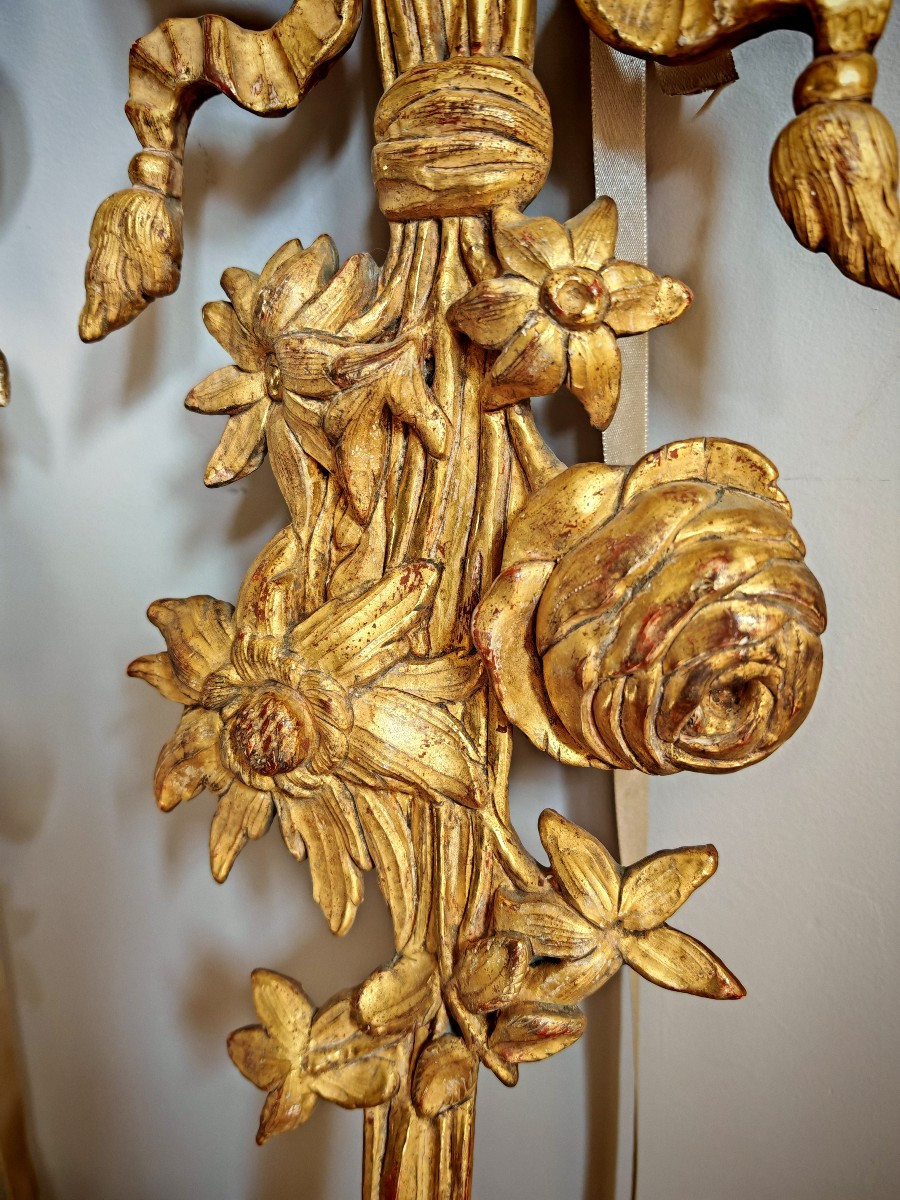 Paire de boiseries d'époque Louis XVI-photo-5