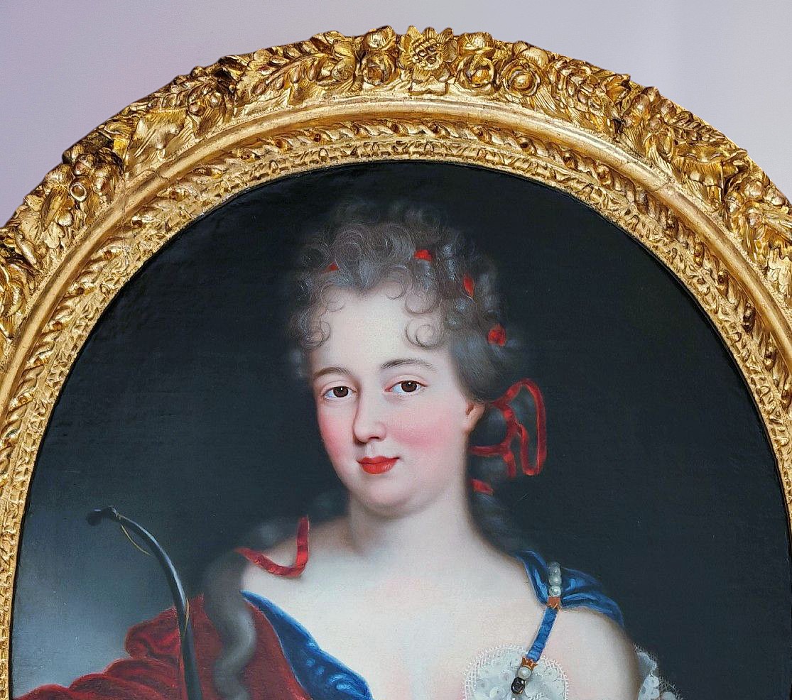Portrait Françoise-marie De Bourbon, The Second Mademoiselle De Blois By Philippe Vignon-photo-6