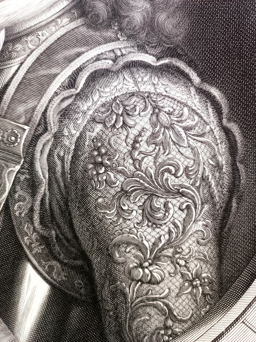 Gravure Portrait De Louis De France Daté De 1684 Van Schuppen-photo-4