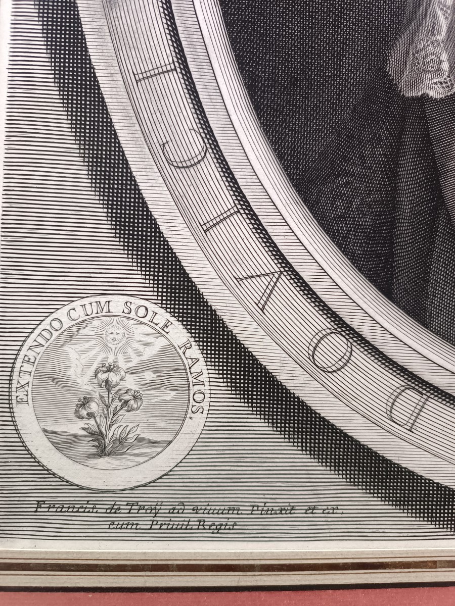 Gravure Portrait De Louis De France Daté De 1684 Van Schuppen-photo-3
