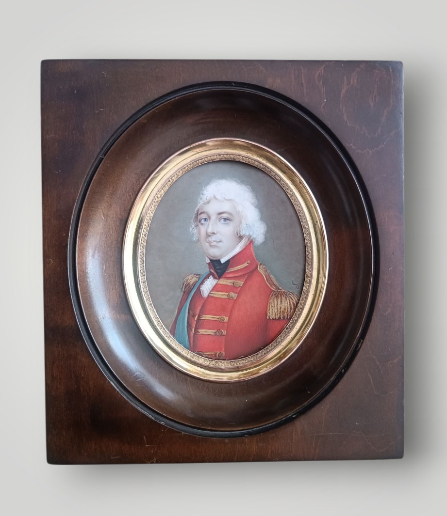 Miniature portrait d'un officier.-photo-2