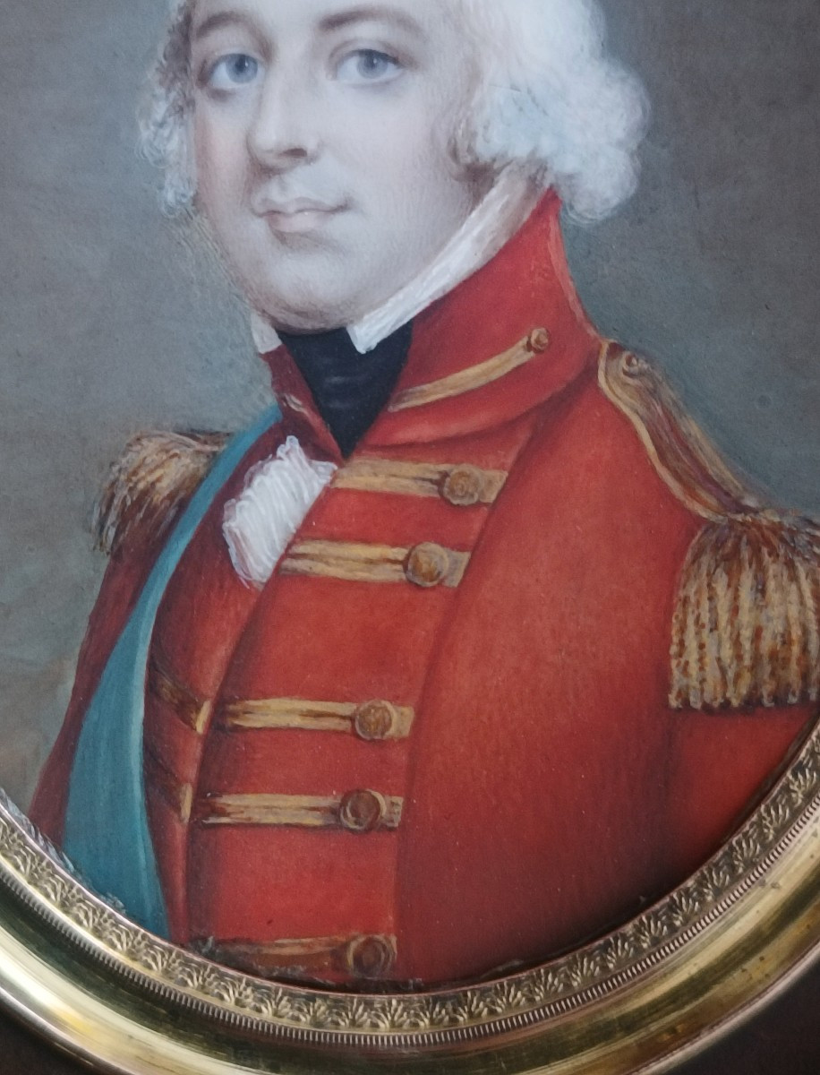 Miniature portrait d'un officier.-photo-2
