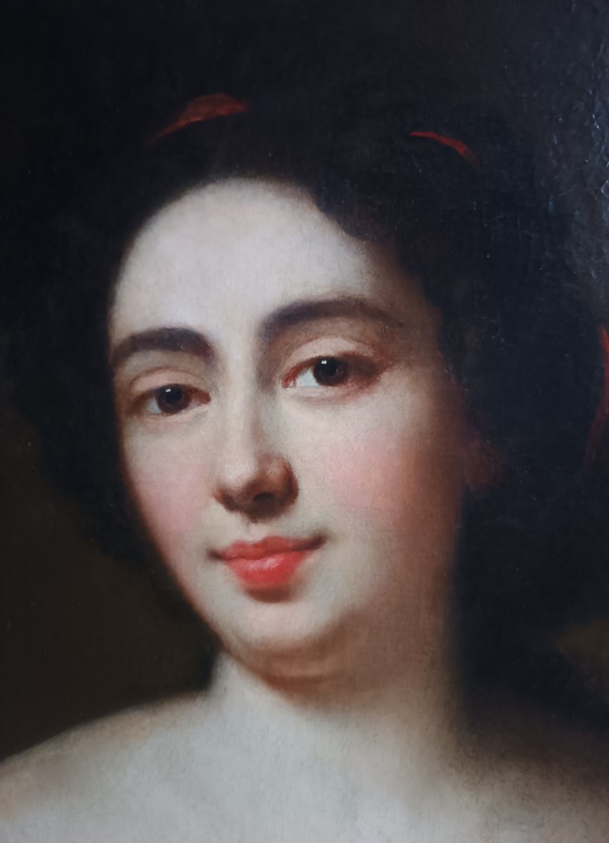Ecole Française Du XVIIIe Siècle Portrait de Louise Bénédicte de Bourbon-photo-3