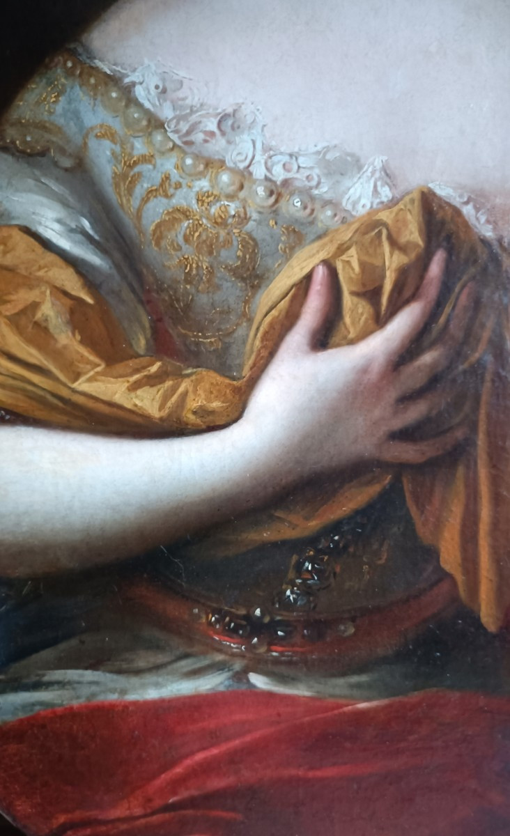 Ecole Française Du XVIIIe Siècle Portrait de Louise Bénédicte de Bourbon-photo-2