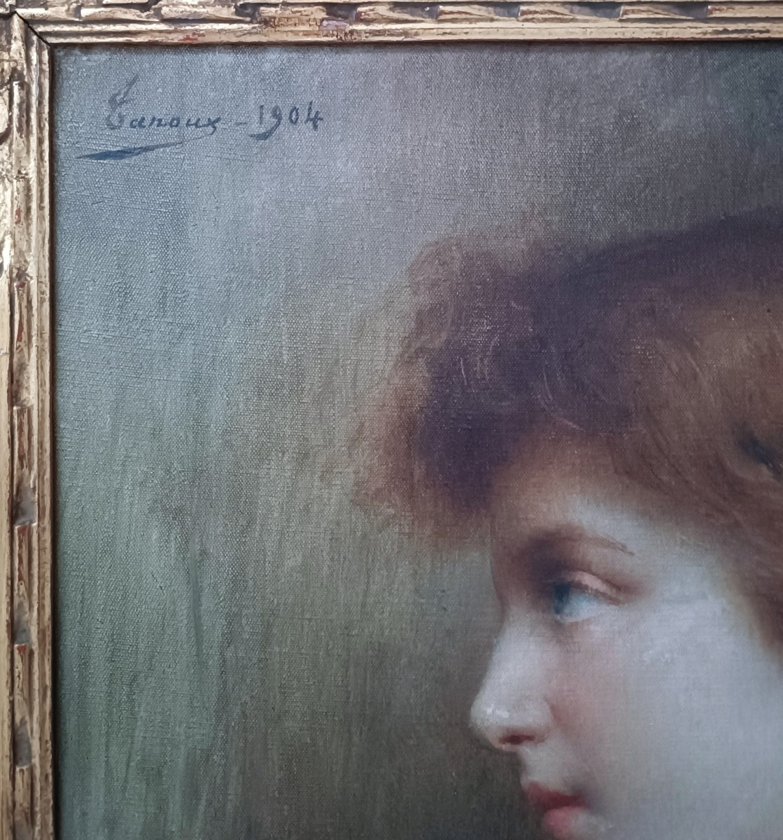 Henri Adrien Tanoux Portrait Of A Young Girl-photo-3