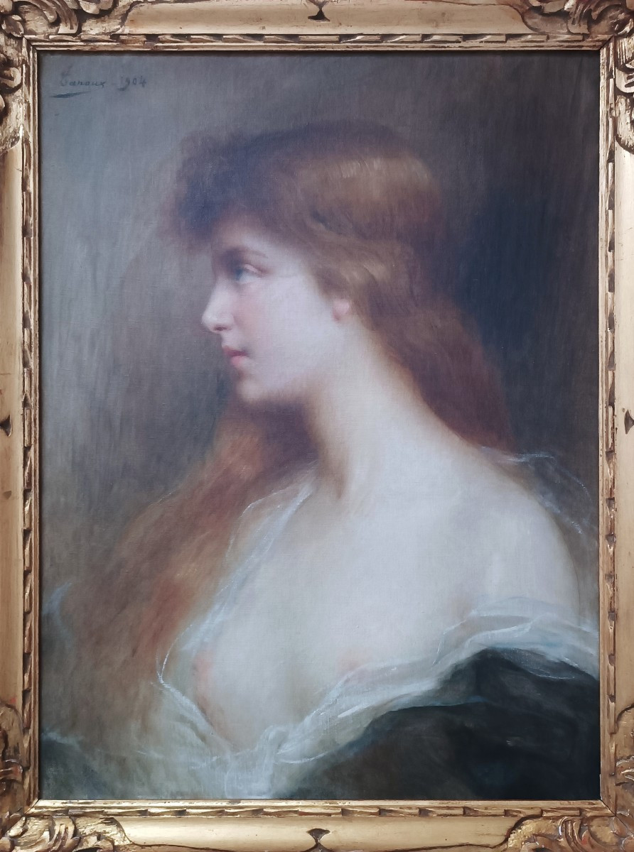 Henri Adrien Tanoux Portrait Of A Young Girl-photo-2