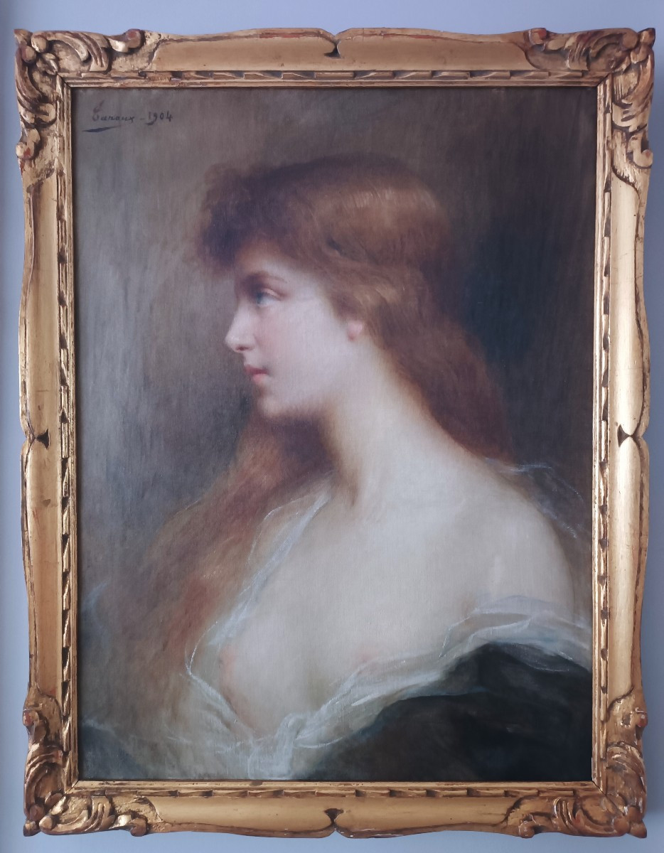 Henri Adrien Tanoux Portrait Of A Young Girl