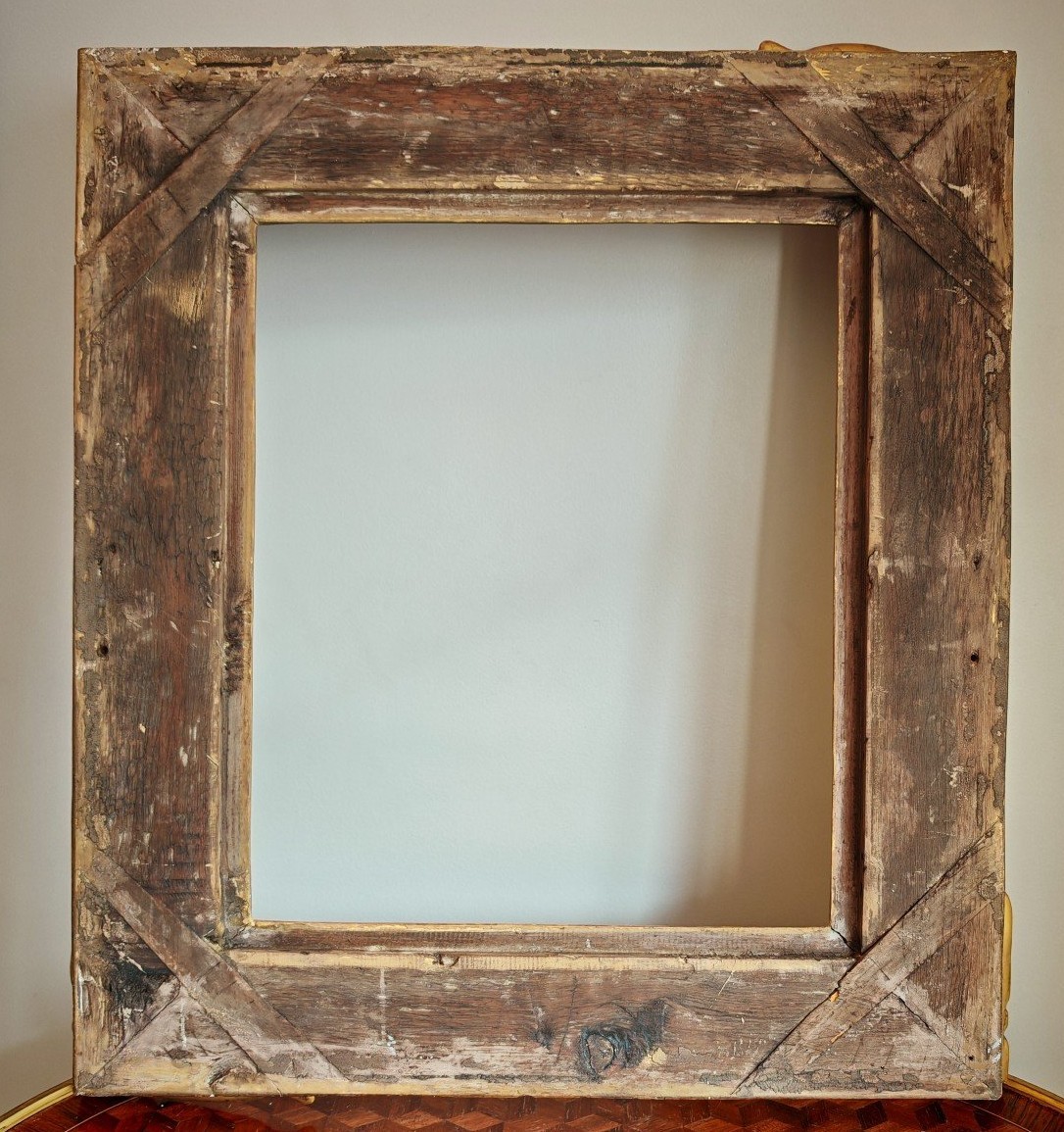 Louis XIV Period Frame, Gilded With Gold Leaf-photo-3