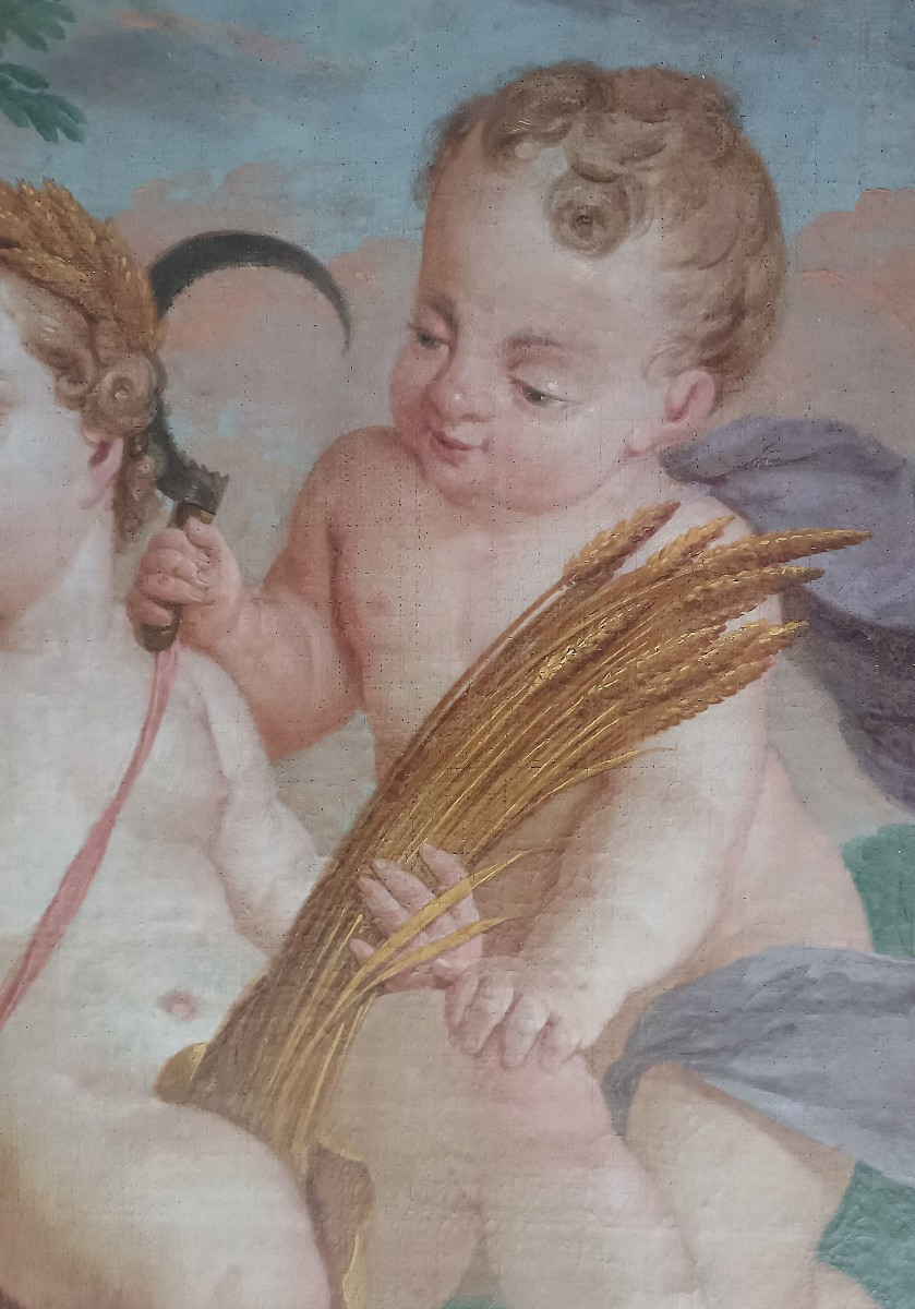 French School, 18th Century: Allegory Of Summer -photo-4