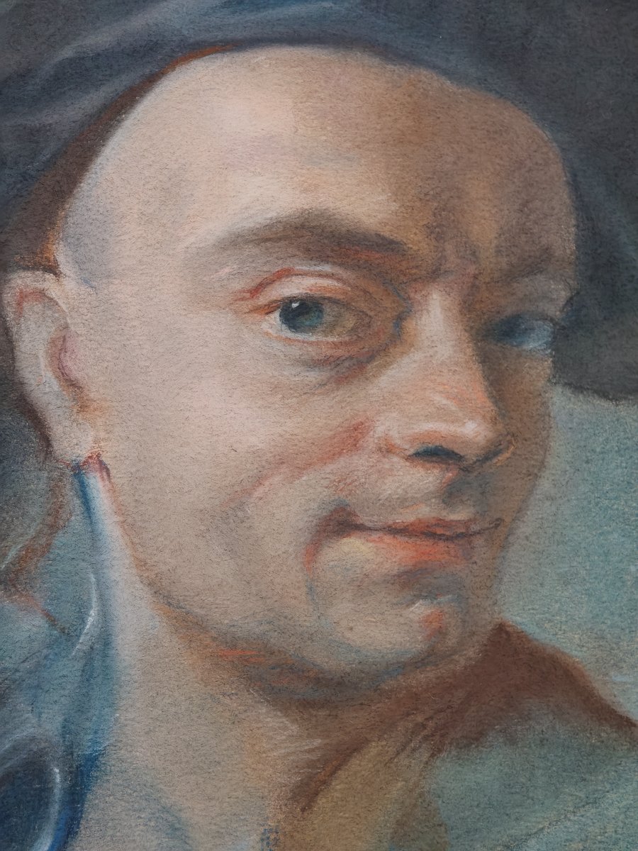 Portrait de Maurice-Quentin de La Tour pastel-photo-2