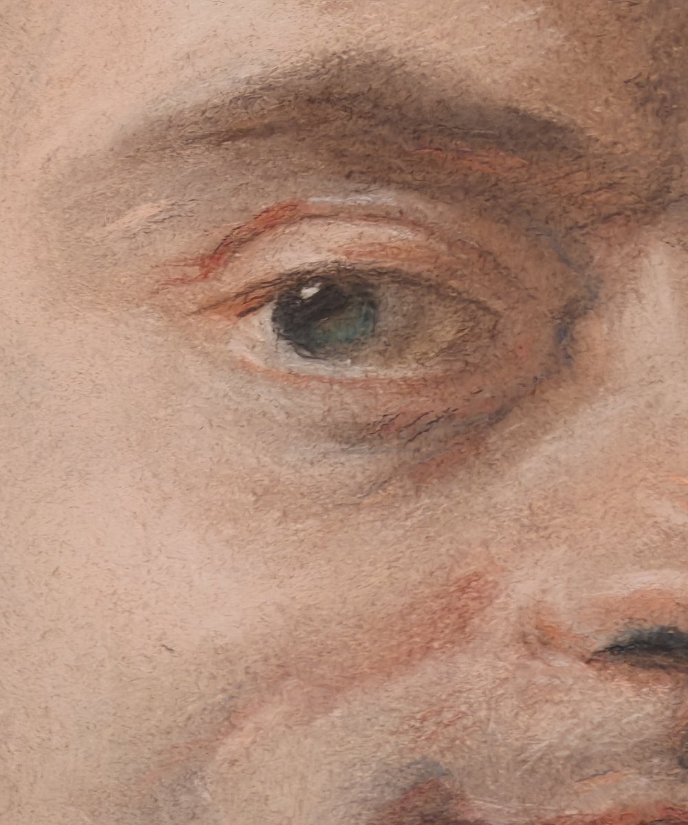 Portrait de Maurice-Quentin de La Tour pastel-photo-1