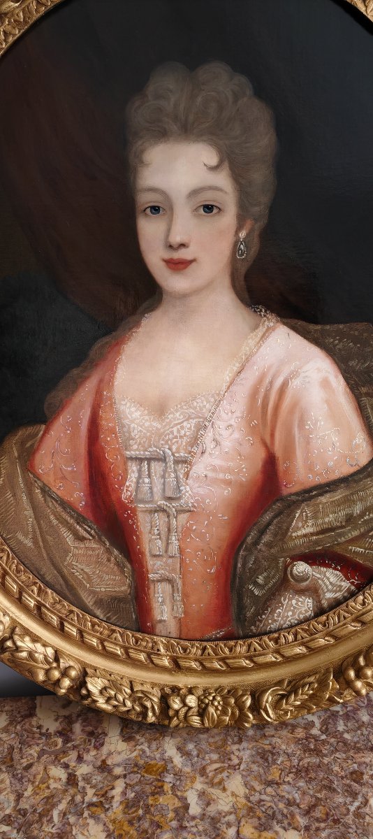 19th-century French School: Portrait Of A Young Lady -photo-2