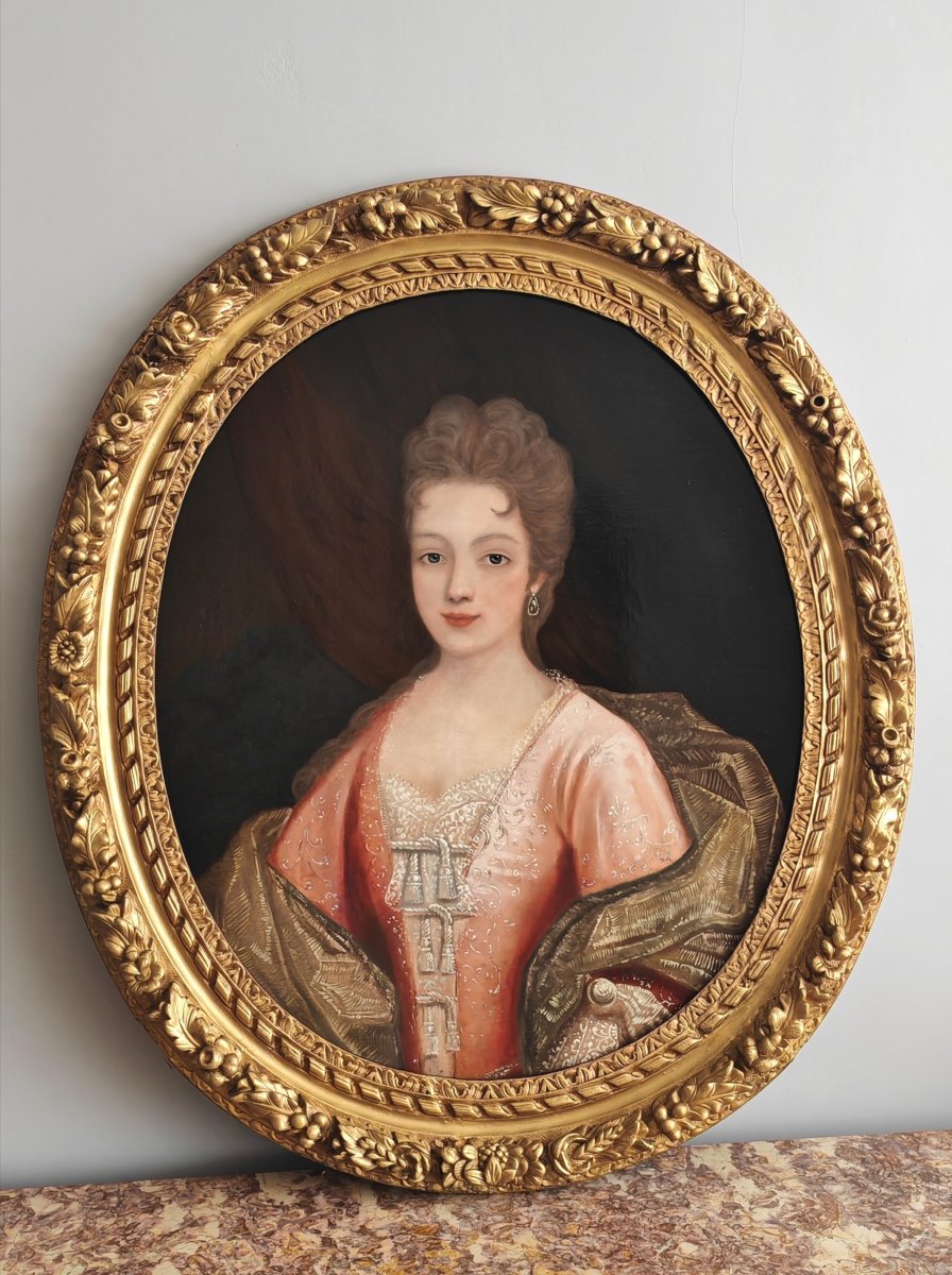 19th-century French School: Portrait Of A Young Lady 