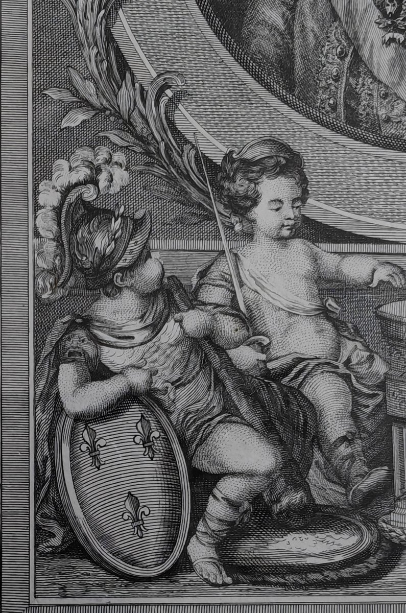 Engraving Of A Portrait Of Louis XV-photo-4