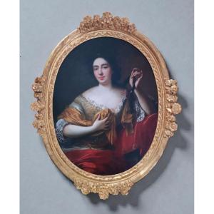 Ecole Française Du XVIIIe Siècle Portrait de Louise Bénédicte de Bourbon
