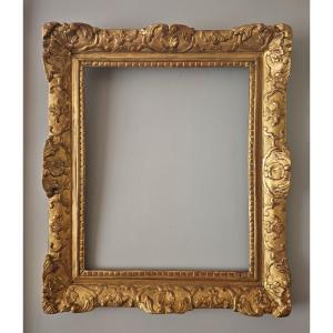 Louis XIV Period Frame, Gilded With Gold Leaf
