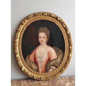 19th-century French School: Portrait Of A Young Lady 