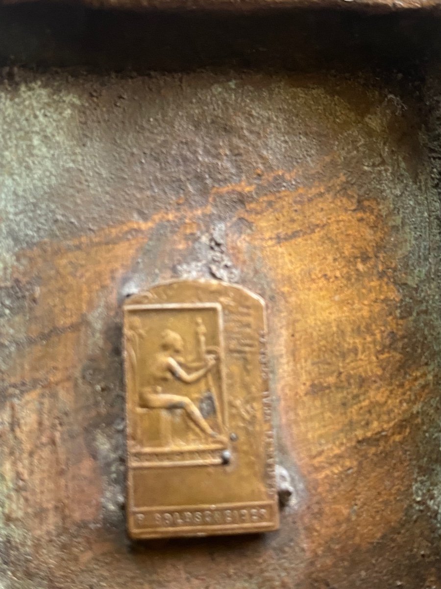 « petite Fille Au Chat Par Juan Clara (1875-1958), Beau Bronze Du XX Eme Siècle. -photo-4