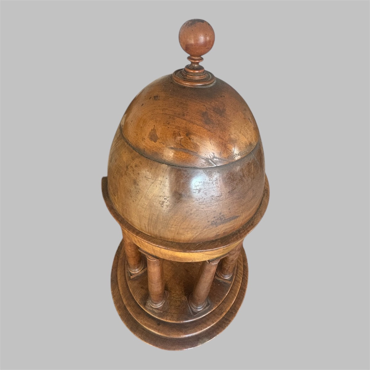 Italian Architectural Temple In Walnut, Italian, Circa 1850-photo-2