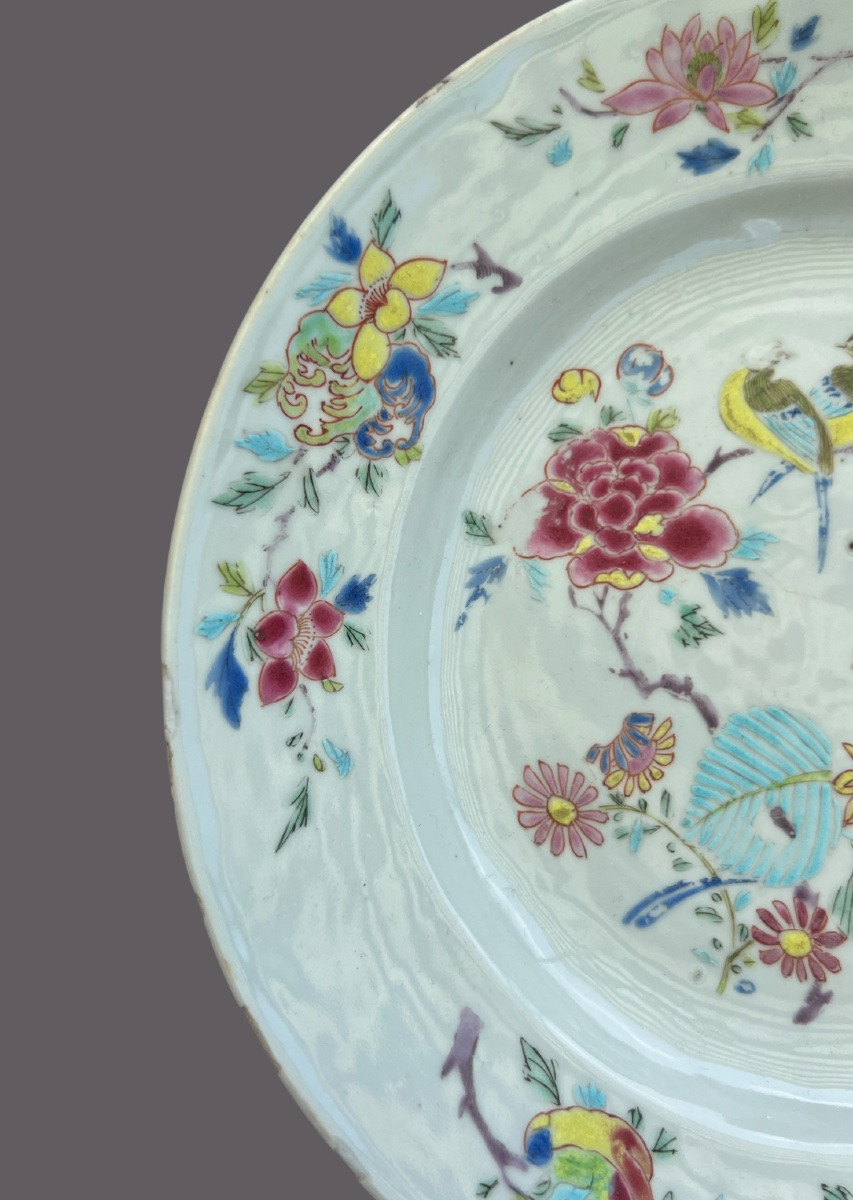 Famille Rose Plate - Chinese Porcelain - East India Company - Qianlong Period, 18th Century-photo-1