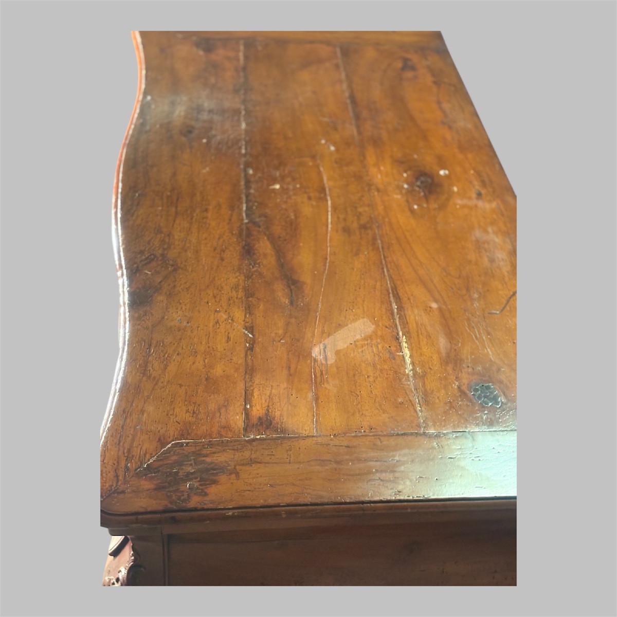 Commode d époque tombeau en  merisier -photo-2