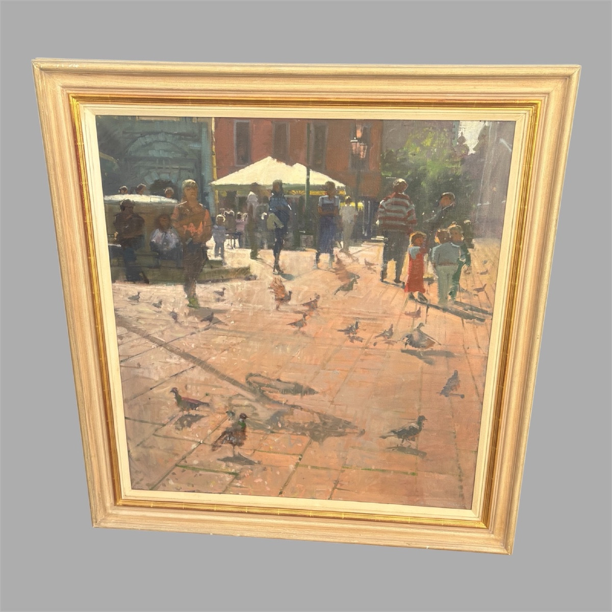 Richard Pikesley Paintings Busy Street Scene 