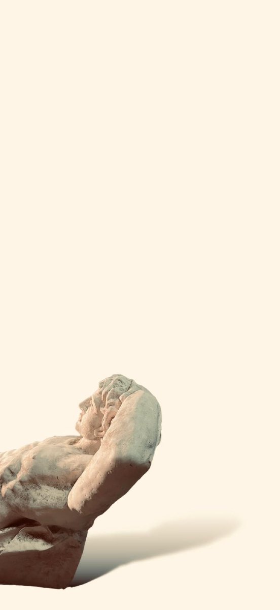 Plaster Caryatid – Monumental Architectural Piece-photo-2