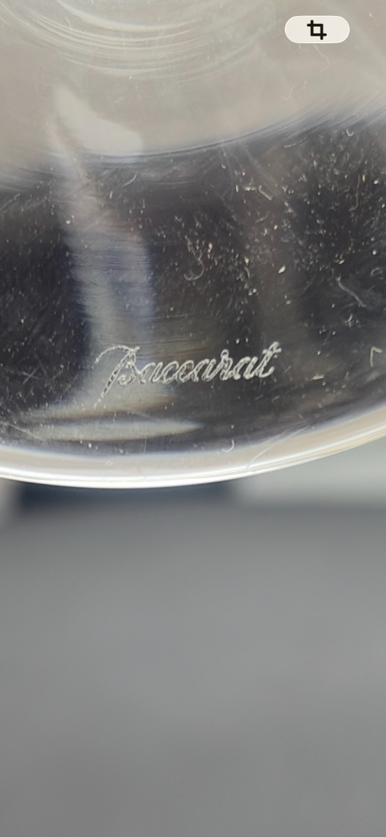 Seven Baccarat Renaissance-pattern Wine Glasses-photo-2