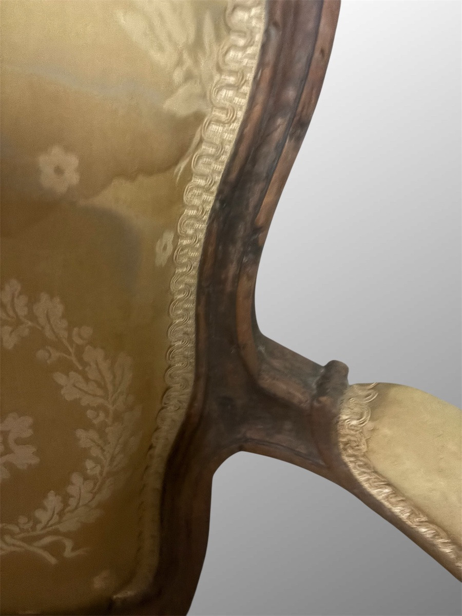 Paire de fauteuils Louis XV  XVIII siècle -photo-2