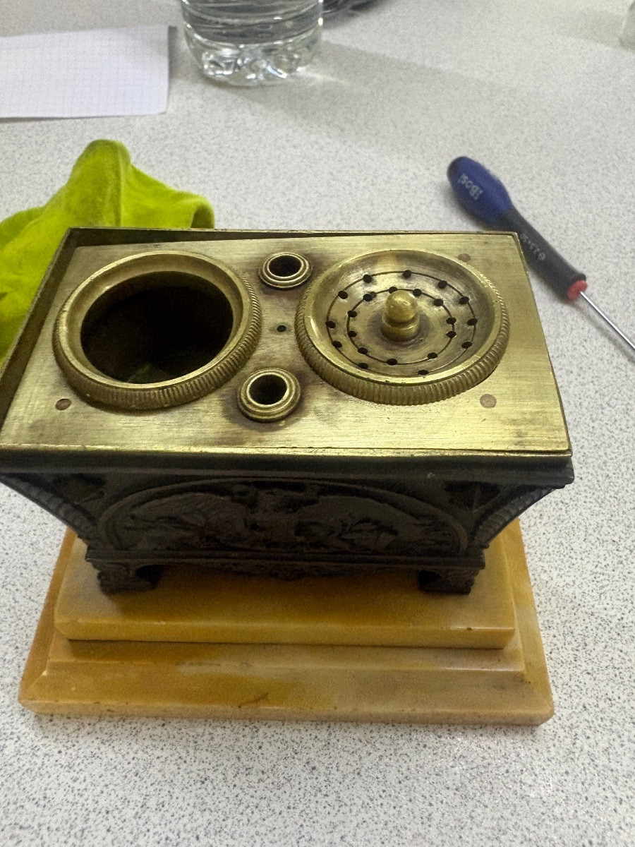 Bronze Inkwell Depicting Napoleon's Tomb-photo-2