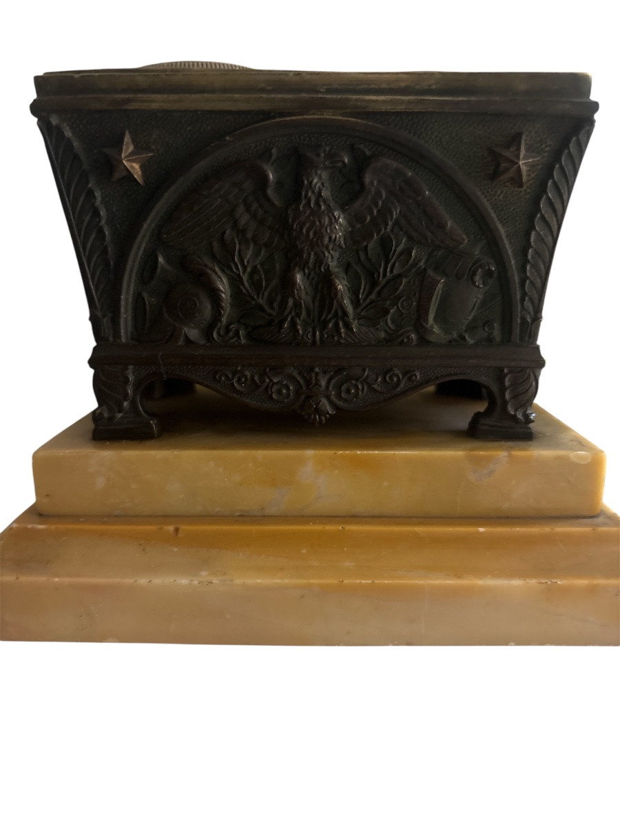 Bronze Inkwell Depicting Napoleon's Tomb-photo-4