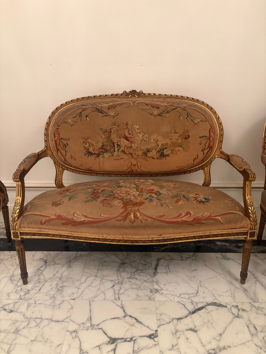 Louis XVI Salon - Aubusson Tapestry-photo-2