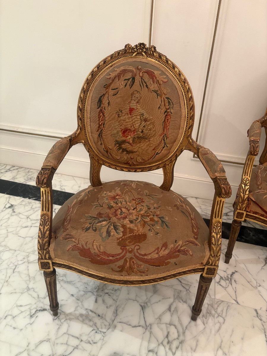Louis XVI Salon - Aubusson Tapestry-photo-1