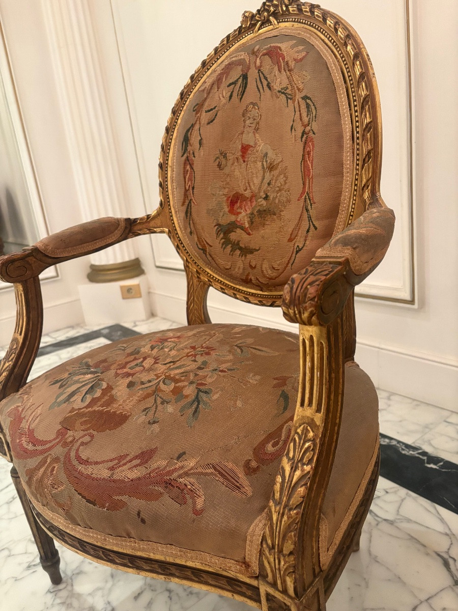 Louis XVI Salon - Aubusson Tapestry-photo-2