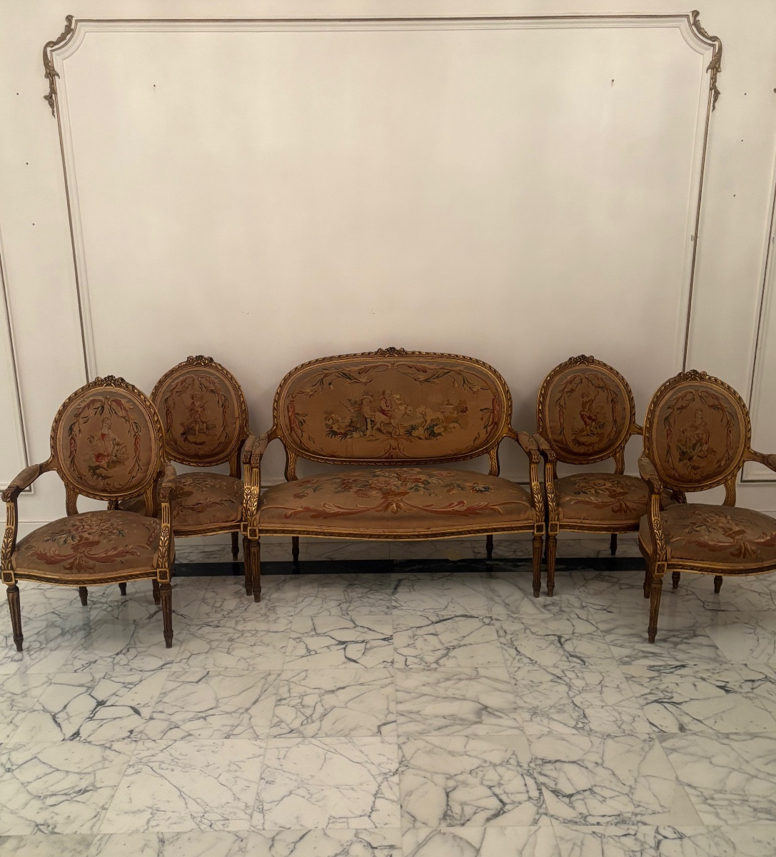 Louis XVI Salon - Aubusson Tapestry