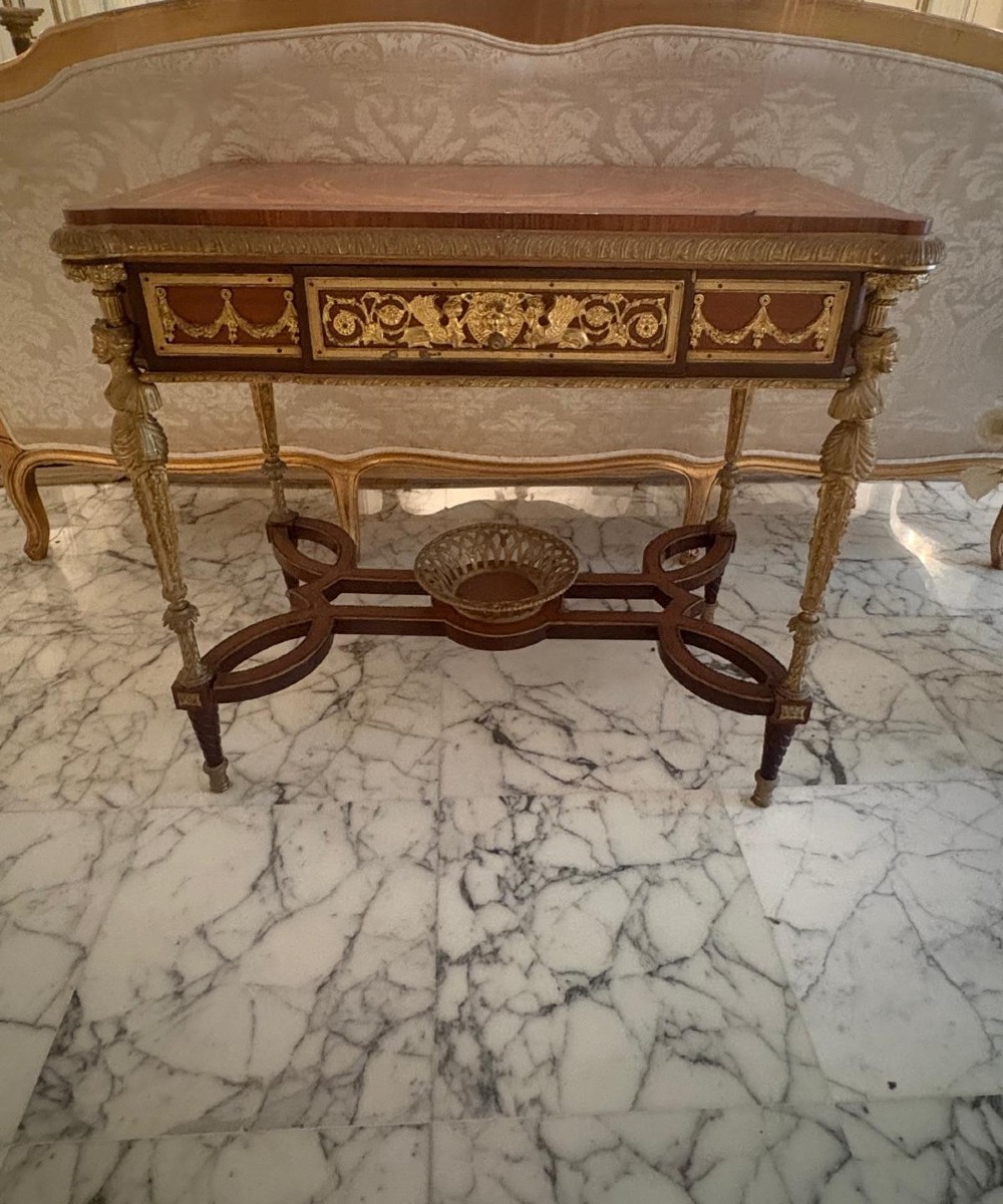 Louis XVI Style Table, After A Model By Weisweiller.