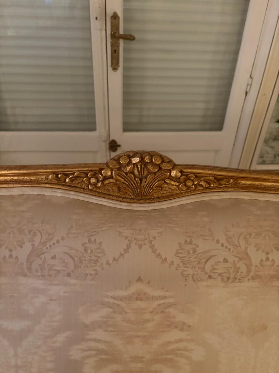 Gilded Wood Sofa-photo-1