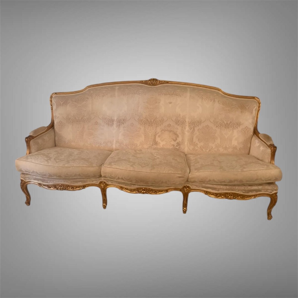 Gilded Wood Sofa